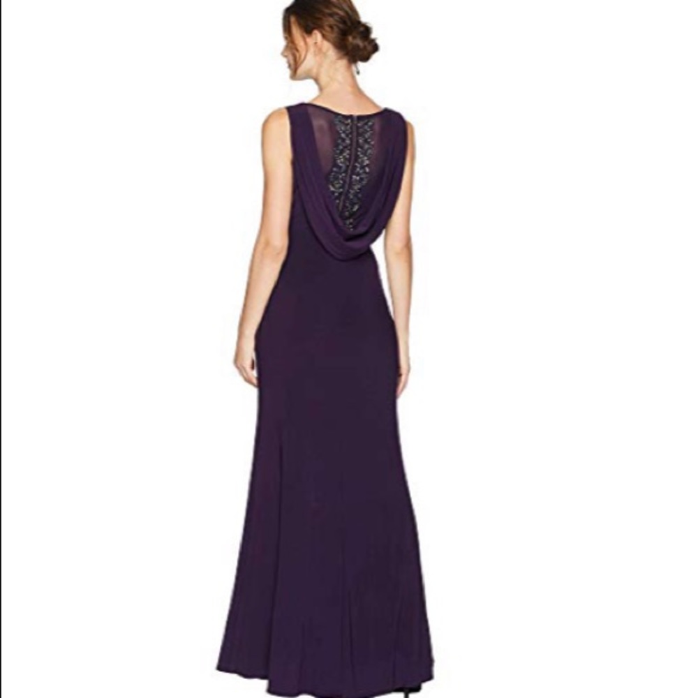 Adrianna Papell long Jersey Bead Back Gown.